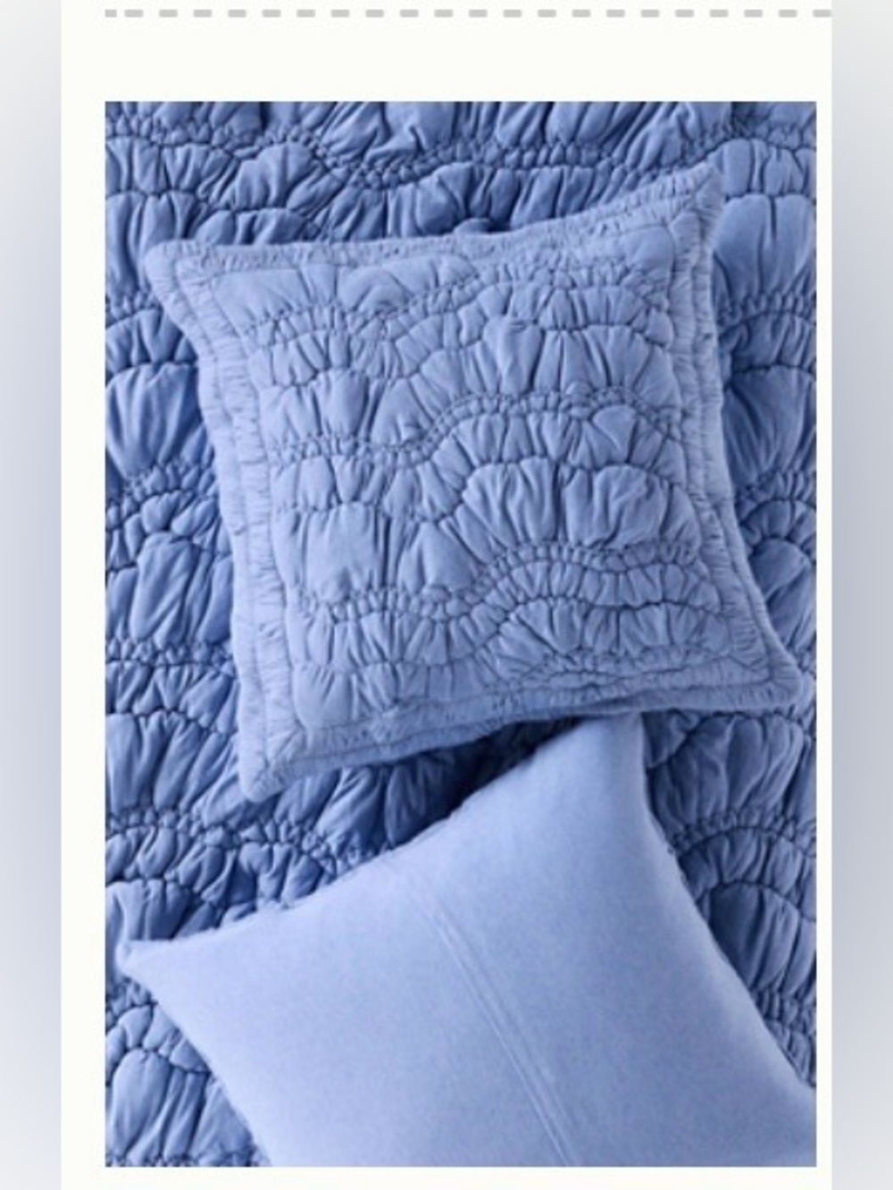 Pretty Anthropologie Brook Heathered Cotton Jersey Euro Sham NEW